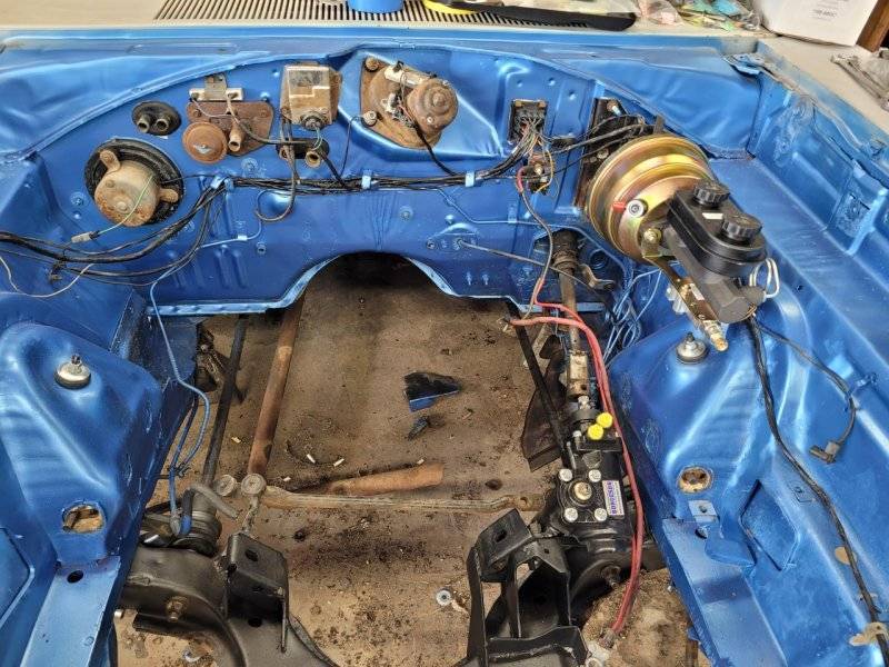 K-frame, Borgeson steering and disc system installed.jpg