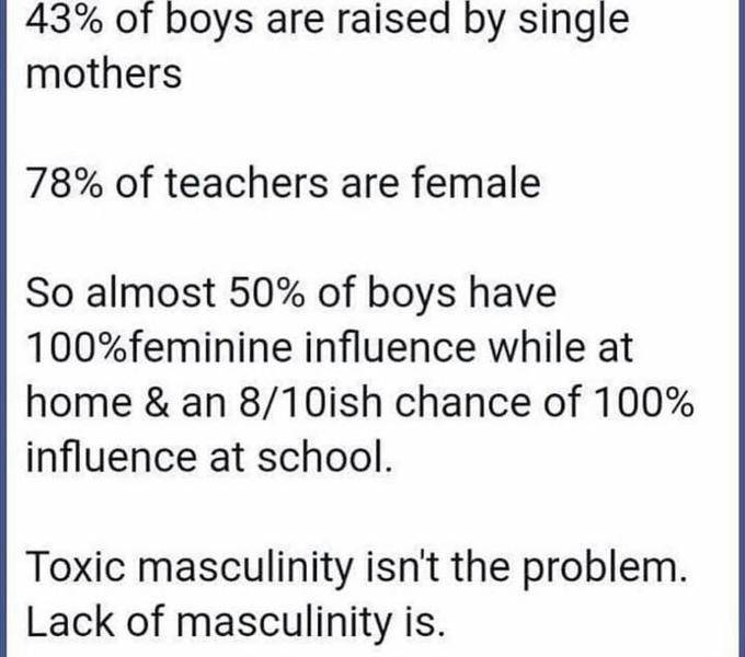 Liberal Indoctrination women teachers & single mothers -lack of masculinity-.jpg