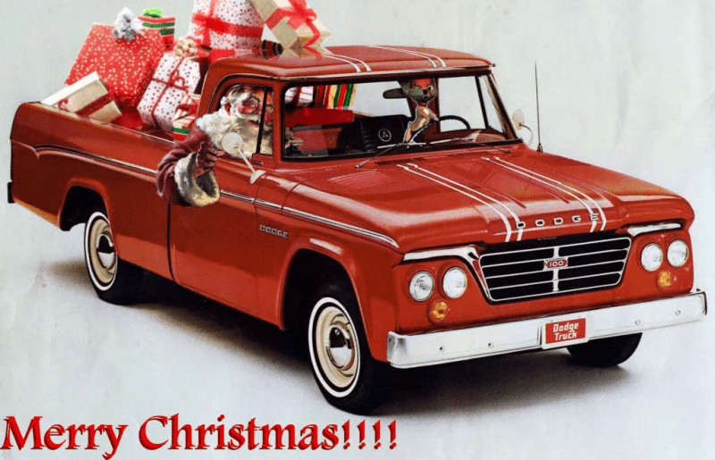 Merry Christmas 62 Dodge D100 with Santa & gifts filled bed.png