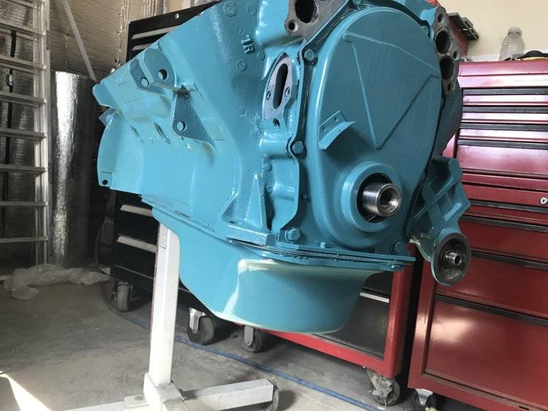 Oil pan installed.JPG