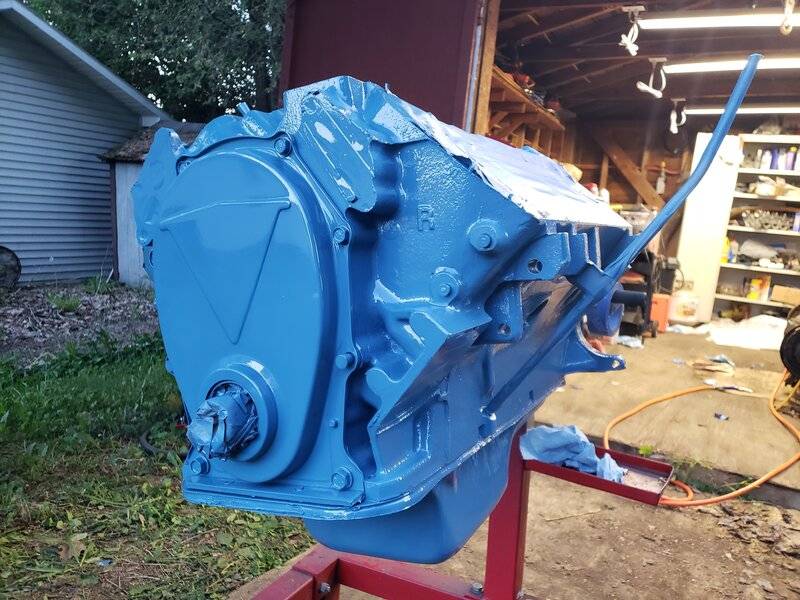 Think I screwed up painting my engine block For B Bodies Only Classic