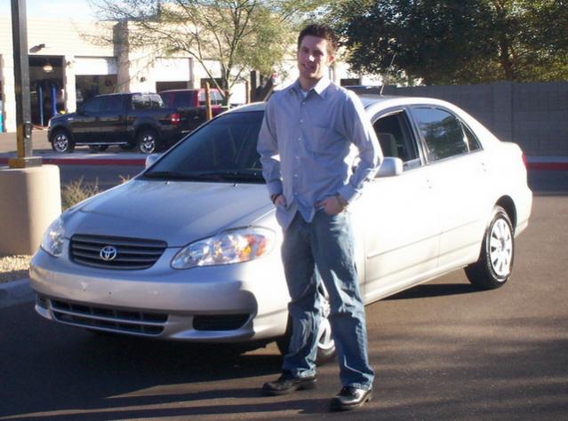 Rick and his 2004 Toyota Corolla LE - 12-28-2007 #1.jpg