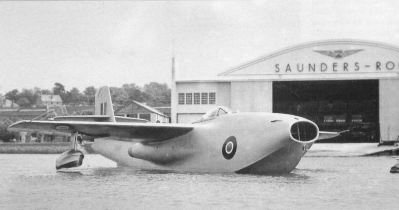Saunders-Roe-SRA-1-In-Front-Of-Hangar.jpg