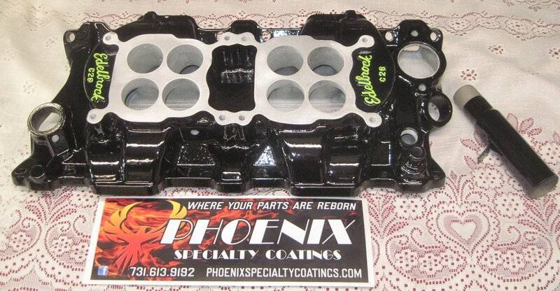 SBC dual quad intake in black and sublime.jpg
