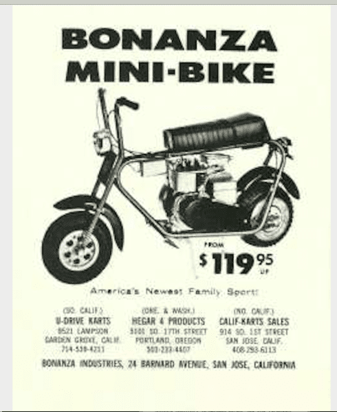 Vintage bonanza mini on sale bike for sale