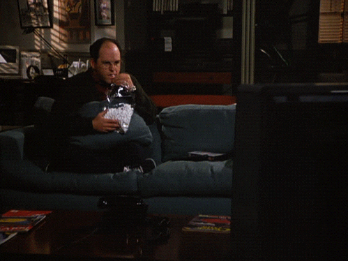 Seinfeld George-Costanza-Eating-Popcorn (3).gif