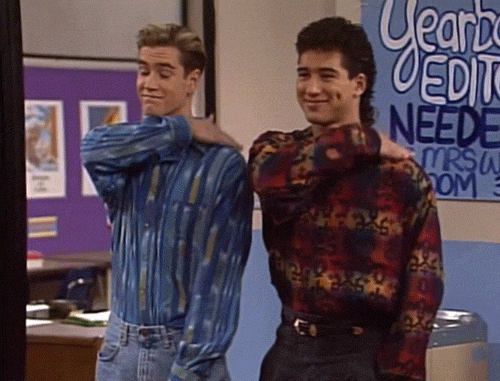 Smiley Pat on the back - Saved by the bell boys.gif