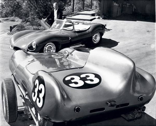 Steve McQueen #6b 57 Jaguar XK-SS  & Lotus 11 racecar.jpg