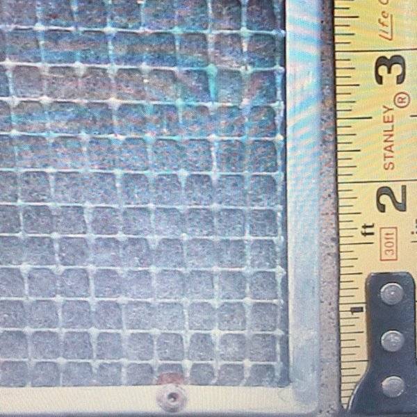 wanted to buy - galvanized welded mesh screen like this, one quarter inch squares.JPG