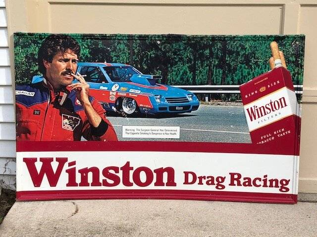 winston metal sign drag racing dodge hemi petty.JPG