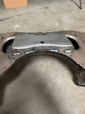 new skid plate installed on k member#2.JPG