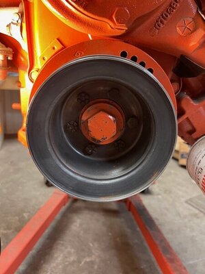 Crank Pulley installed.JPG