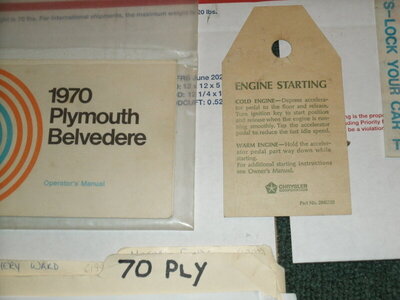 1970 Plymouth NEW car info papers 010.JPG 1970 Plymouth NEW car info papers 010.JPG