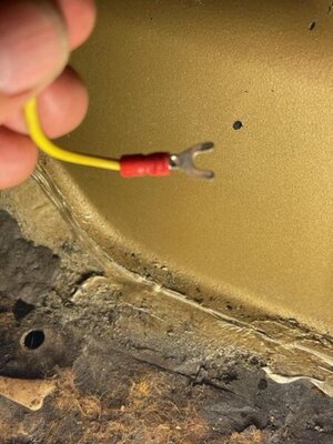 spliced into yellow wire with the bulb.jpg