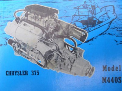 Engine 440ci Six Pack 1970 375 Chrysler Marine engine.jpg