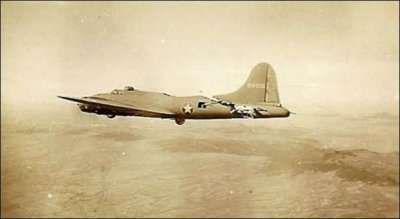 40's B-17 Bomber All American Damaged in combat #1.jpg