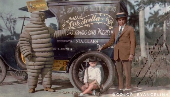 The early Michelin Man mascot photographed in Santa Clara, California in 1926.jpg