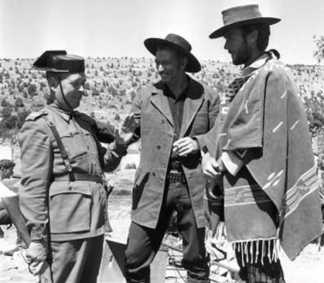 the-bad-lee-van-cleef-middle-and the good Clint Eastwood behind the scenes in the good, the ba...jpg