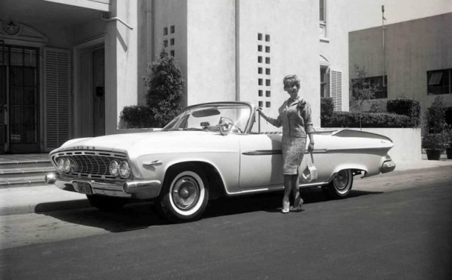 I Dream of Jeannie - Barbara Eden with a 1961 Dodge Dart Convertible.jpg