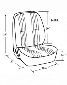 Pro Car-Scat Pro 90 Lowback 1400 #51 dimensions sketch.gif