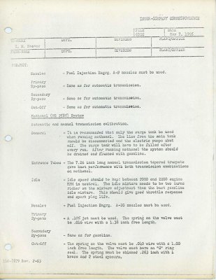 Mopar 1965 AFX Hilbron fuel injection system Engineering memo from T.T. Coddington to T.M. Hoove.jpg