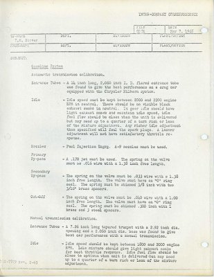 Mopar 1965 AFX Hilbron fuel injection system Engineering memo from T.T. Coddington to T.M. Hoove.jpg