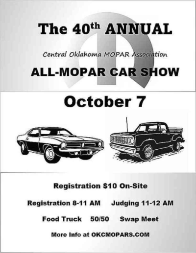 40th Annual COMA All-Mopar Show and Swap