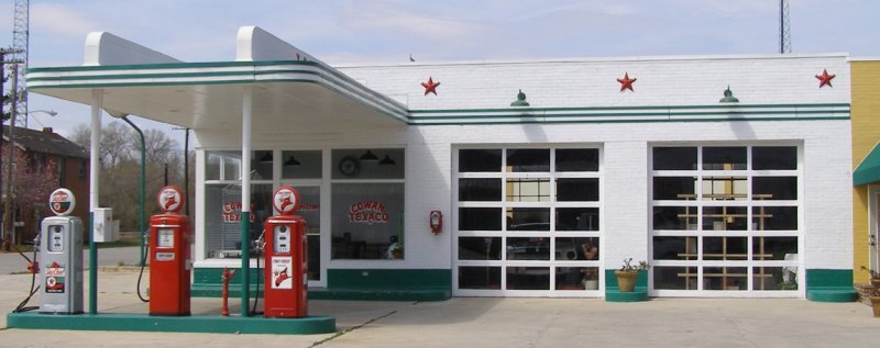 Texaco Service Station in Cowan, TN (1936-1975) Restored in 2005 2.jpg