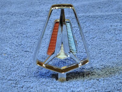 1964 Plymouth Chrome Hood Ornament.JPG