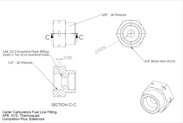 carter carburetor AFB_AVS fuel line inverted flare brass fittings drawing.png
