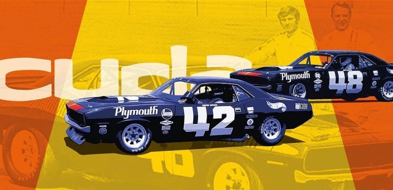 Mopar Art - 1970 Trans Am series Plymouth AAR 'Cudas of Swede Savage & Dan Gurney.jpg