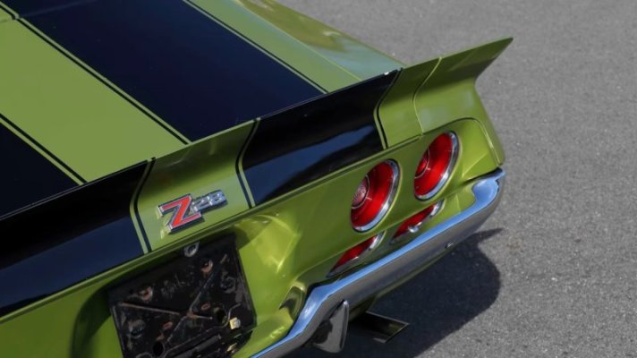 1970-Chevrolet-Camaro-RS-Z28-Citrus-Green-Mecum-Auctions-S77-duckbill-spoiler.jpeg
