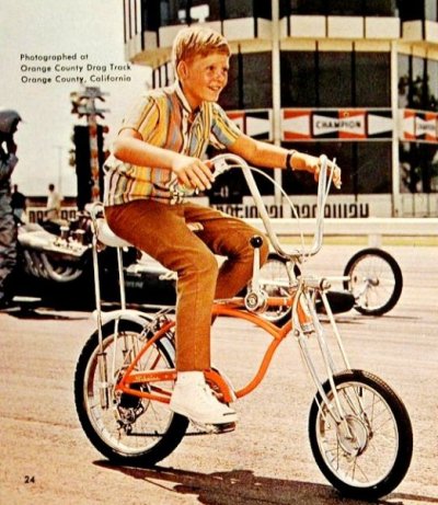 Schwinn Krate bikes 5 speed Dragster models 1968 orange krate example OCR.jpg