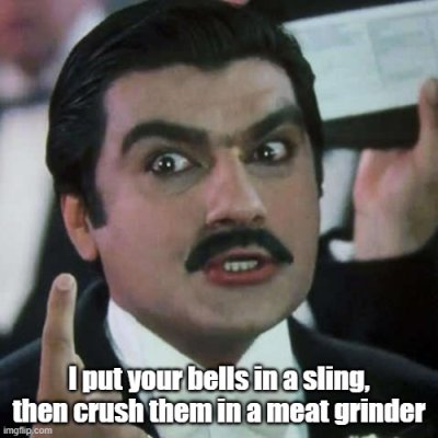 Roman Moronie bells in a sling meat grinder.jpg