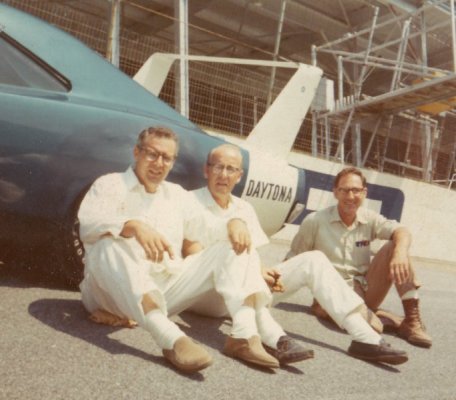 August 1969 DC-93 Charger Daytona at  Daytona Speedway testing.jpg