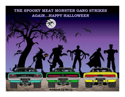 2025 SPOOKY MEAT MONSTER GANG & 3 CHARGER REAR SHOTS.jpg