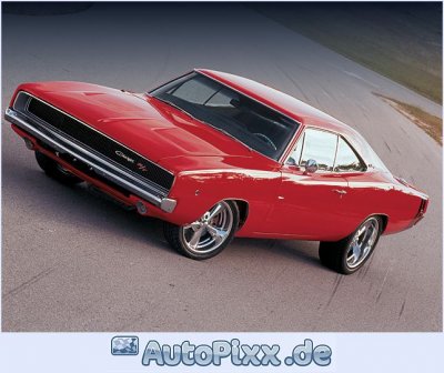 68 Charger Pro-Touring 33-1 Bright Red w-chome 5 spoke wheels.jpg