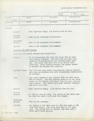 Mopar 65 AFX Hilbron fuel injection system Engineering memo from T.T. Coddington to T.M. Hoover .jpg