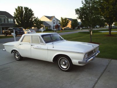 !962 Plymouth White 4 Door Savoy From NC (Mary) Mary sanctified! Body work done, paint,chrome glorio