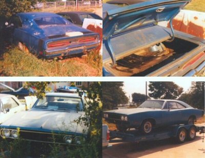 1969 Charger 500 "Aero" car... BLUE THUNDER!