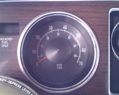 77 Chrysler Factory Tach.