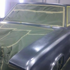 66 charger at body shop in metal.jpg