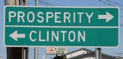 Clinton Sign Prosperity one way Clinto the other.jpg