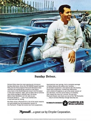 66 Belvedere Plymouth Sunday Driver  R. Petty advert. #1.jpg