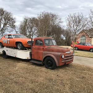 1948 Dodge car hauler hits the road