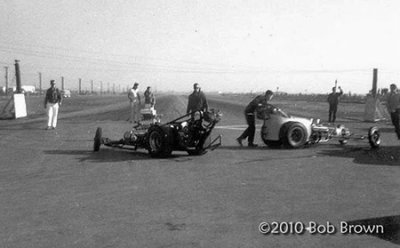 Fremont Drag Strip 62 Dragster B-FD Schrank-Bros. Desoto Powered vs Denny Fosberg Hubbard Mighty.jpg