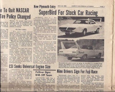 70 Superbird Nov.1969 News release Autoweek paper.jpg