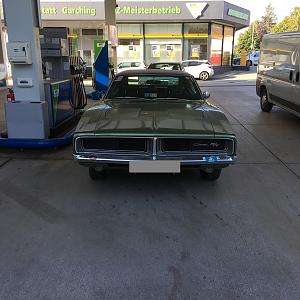 A 1969 Dodge Charger RT in germany