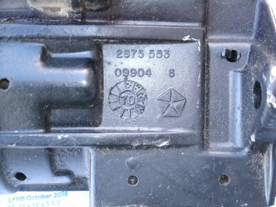 1971 Hemi starter NOS 004.JPG