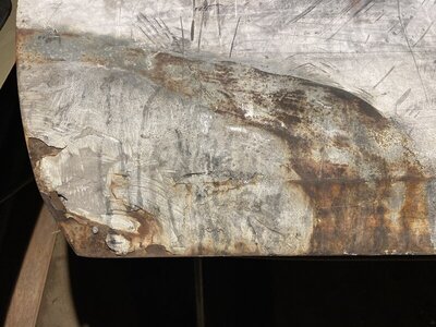RH Door Outside - Rear Corner Damage.JPG